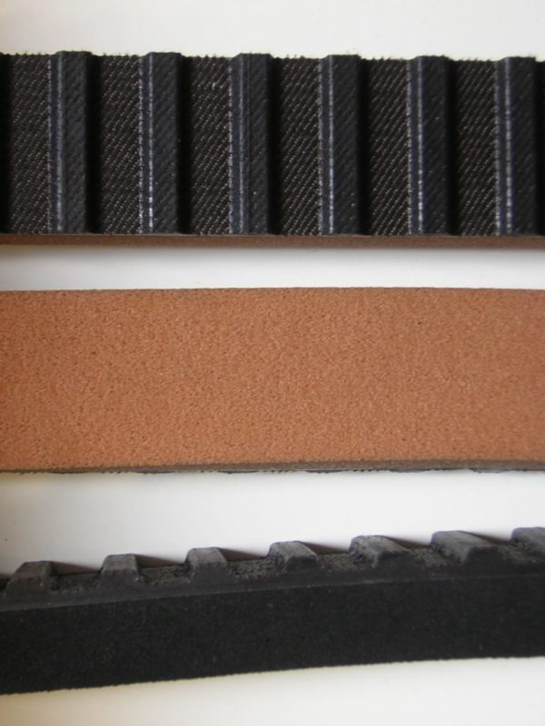 Belt coated rubber for bottling