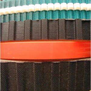 Belts coated rubber for inspection bottle machine