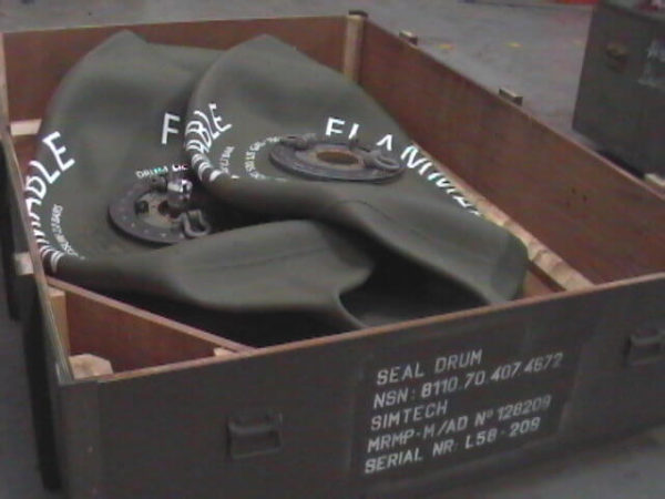 Box storage tank foldable military