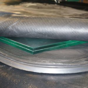 vacuum bag lamination for security glass bullet proof