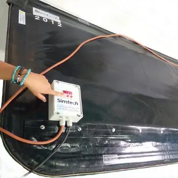 vacuum bag system with self heating process